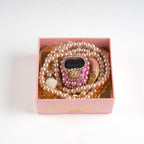 10 Adet Taşlı Zikirmatik+ Tesbih Hediye Seti Pembe