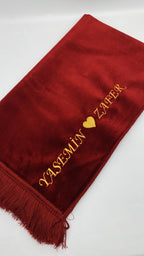 Özel İsimli Aydın Seccade (Kırmızı)