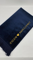 Özel İsimli Aydın Seccade (Lacivert)