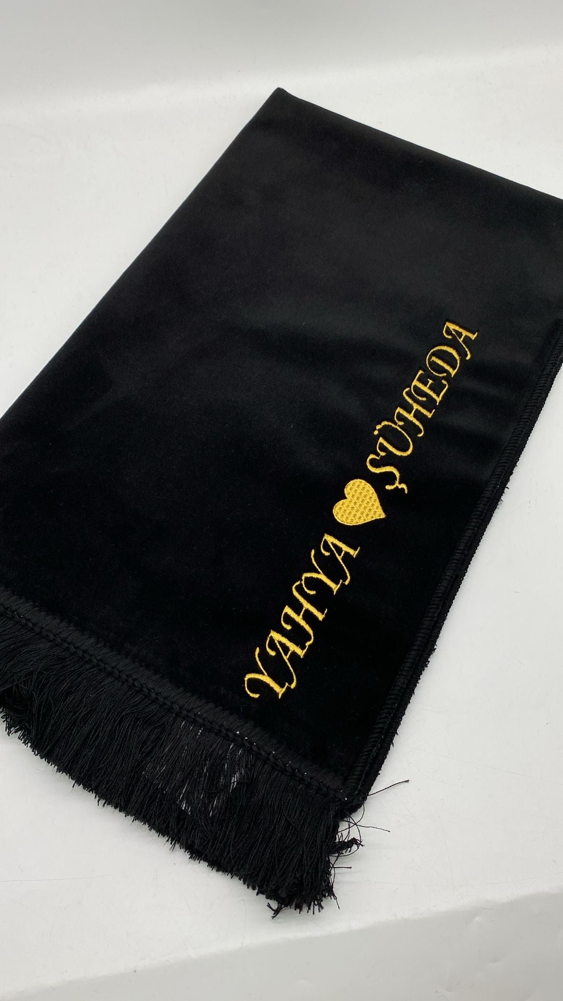 Özel İsimli Aydın Seccade (Siyah)