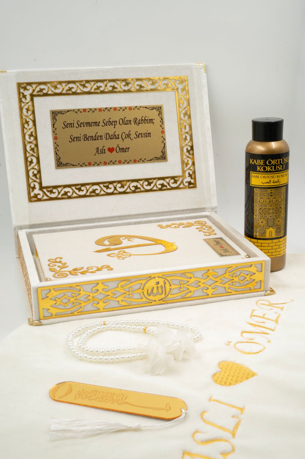 Çiftlere Özel Kuran Seti, Krem