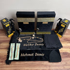 Anne Babaya Özel Kabe Motifli Kur'an Seti Büyük Boy