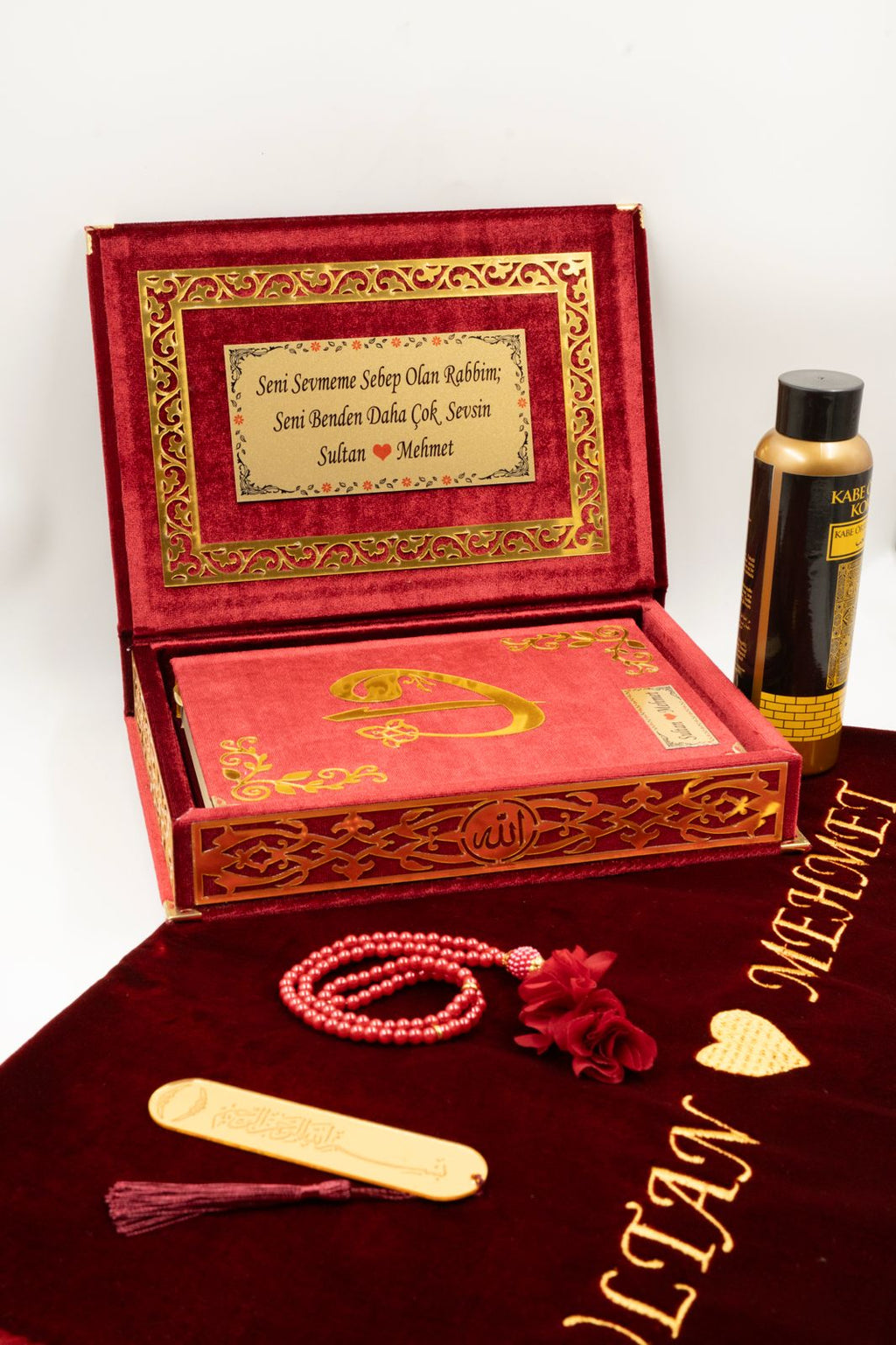 Çiftlere Özel Kuran Seti, Bordo