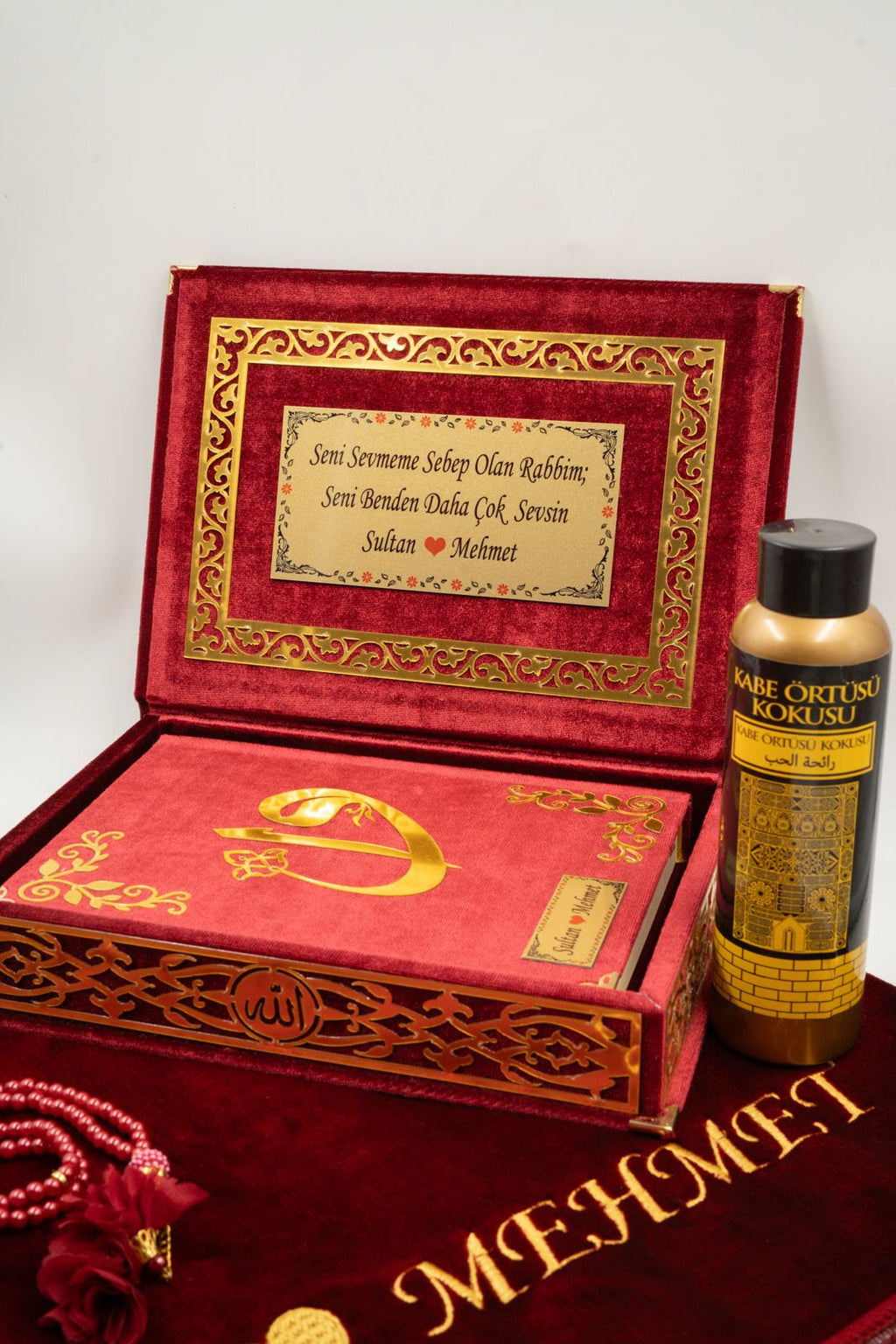 Çiftlere Özel Kuran Seti, Bordo