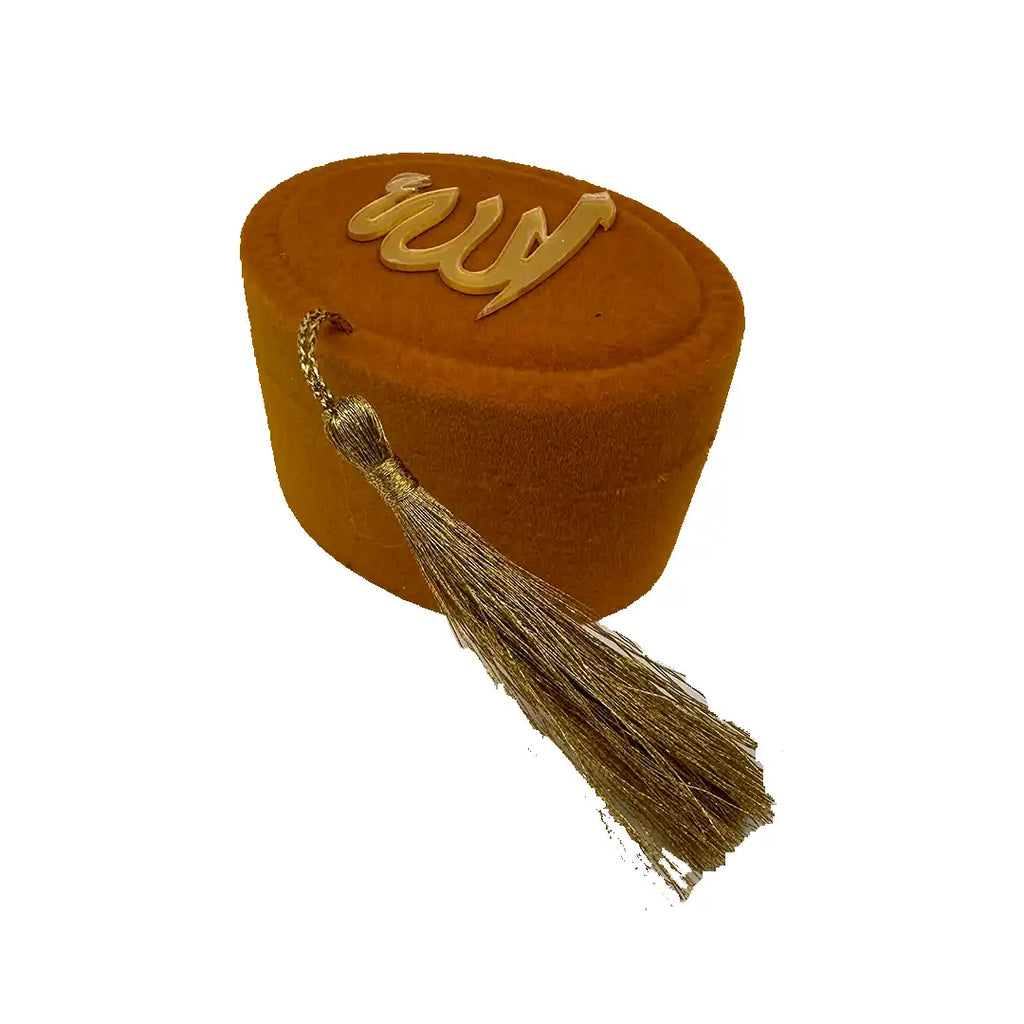 Kadife Kutulu Gold Mavi Zikirmatik İnci Tespih Seti