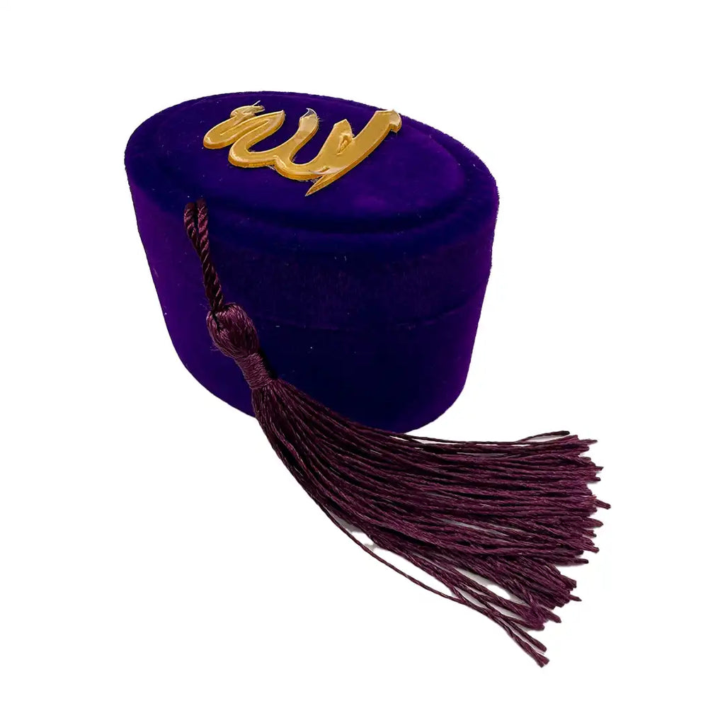 Kadife Kutulu Zikirmatik İnci Tespih Seti (Mor)