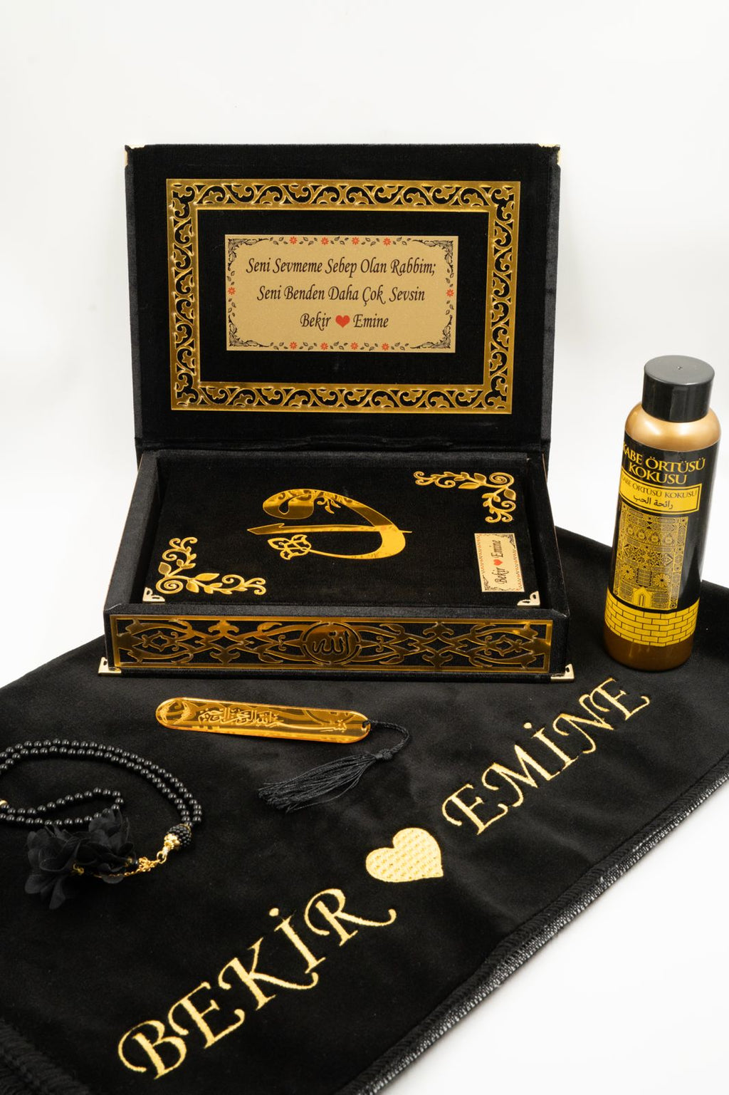 Çiftlere Özel Kuran Seti, Siyah