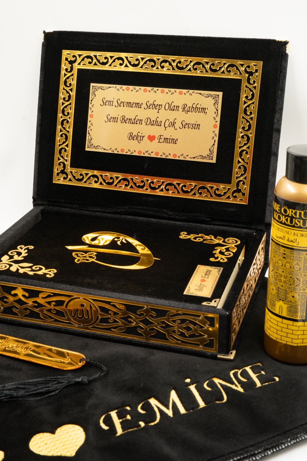 Çiftlere Özel Kuran Seti, Siyah