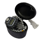 Kadife Kutulu Zikirmatik İnci Tespih Seti (Siyah)