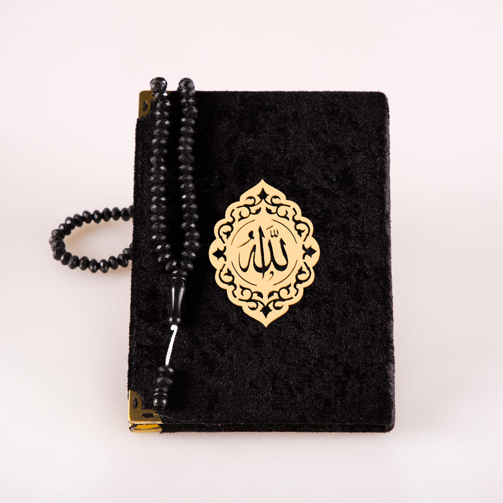 Yasin-i Şerif Siyah (Yasin+Tesbih+Tüllü)