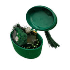 Kadife Kutulu Zikirmatik İnci Tespih Seti (Yeşil)