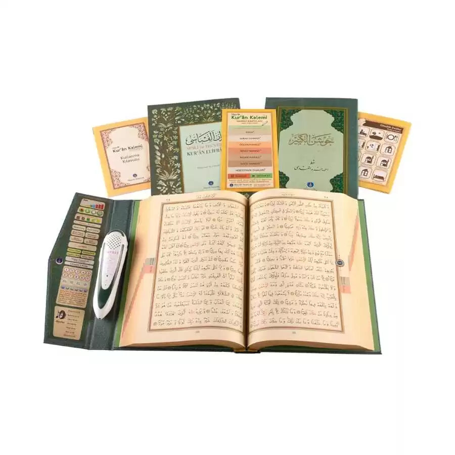 Kuran Okuyan Kalem Seti (Yeşil, Karton Kutulu)