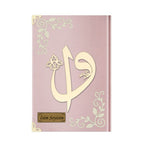 Kadife Ciltli Pudra Pembe Elif Vavlı Kur’an-ı Kerim