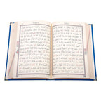 Kadife Ciltli Lacivert Elif Vavlı Kur’an-ı Kerim