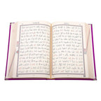 Kadife Ciltli Lila Elif Vavlı Kur’an-ı Kerim