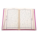 Kadife Ciltli Fuşya Pembe Elif Vavlı Kur’an-ı Kerim