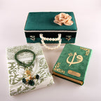 Çeyiz Seti (Kur’an + Seccade + Tespih) Koyu Yeşil