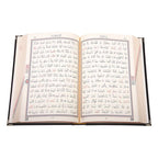 Kadife Ciltli Siyah Elif Vavlı Kur’an-ı Kerim