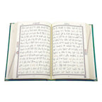 Kadife Ciltli Koyu Yeşil Elif Vavlı Kur’an-ı Kerim