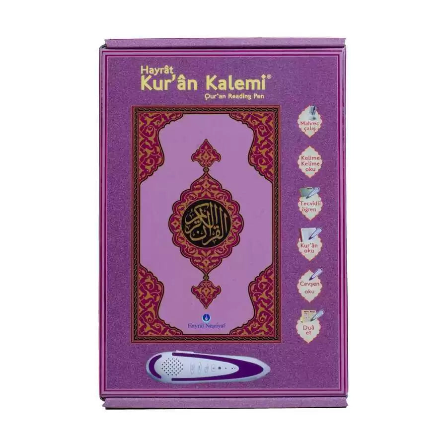 Kuran Okuyan Kalem Seti (Lila, Karton Kutulu)