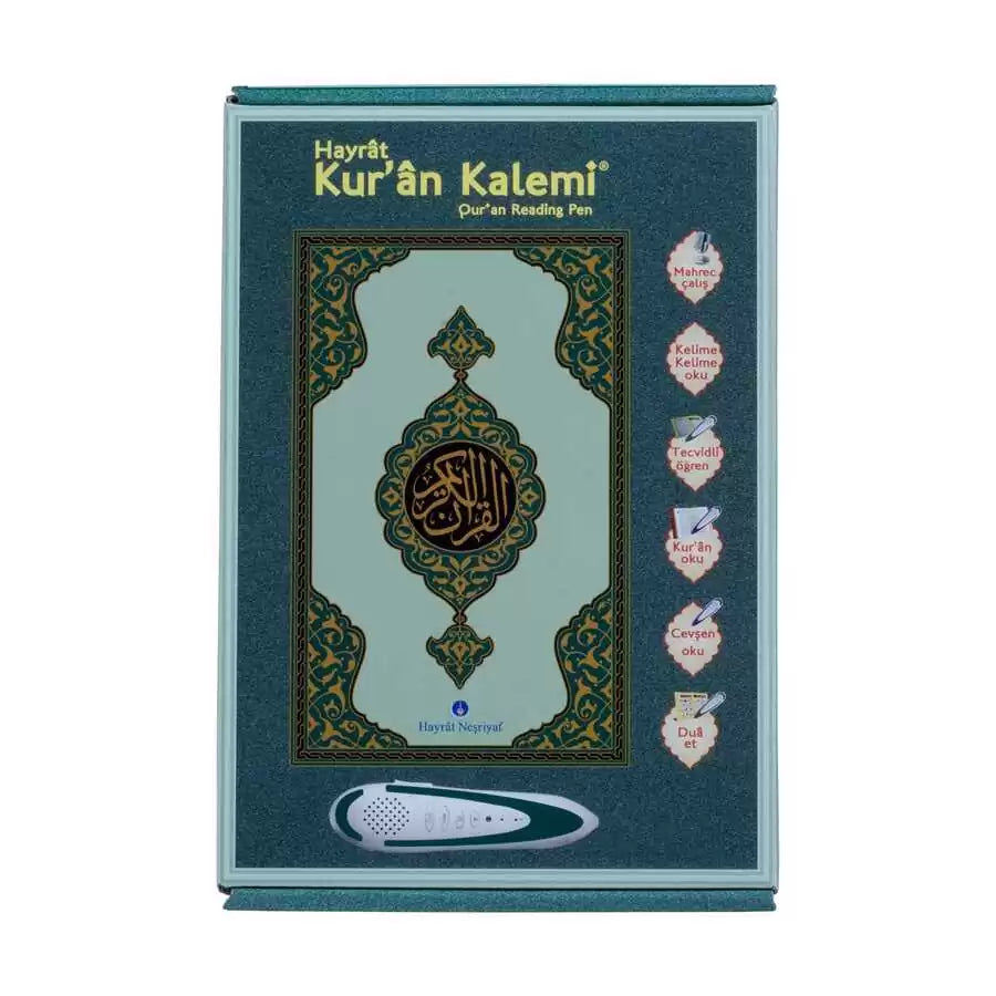 Kuran Okuyan Kalem Seti (Yeşil, Karton Kutulu)