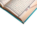 Kadife Ciltli Turkuaz Elif Vavlı Kur’an-ı Kerim