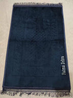 Özel İsimli Peluş Seccade (Koyu Lacivert)