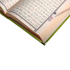 Kadife Ciltli Yeşil Elif Vavlı Kur’an-ı Kerim