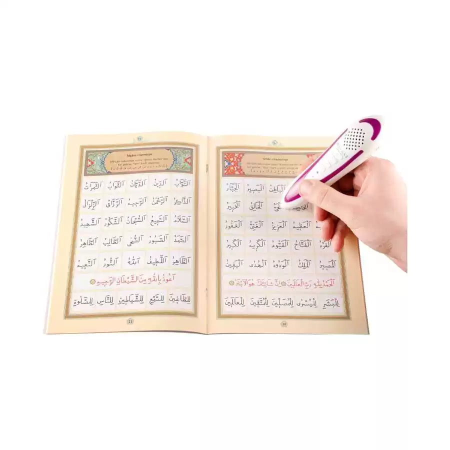 Kuran Okuyan Kalem Seti (Lila, Karton Kutulu)