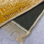 Özel İsimli Peluş Seccade (Gold)