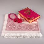 Asetat Kutulu Fuşya Pembe Kadife Kuran-ı Kerim Seti