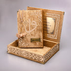Kadife Kutulu Gold Gold Süsleme Kur'an-ı Kerim