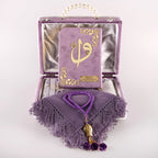 Çeyiz Seti (Kur’an + Seccade + Namaz Örtüsü + Tespih) Lila