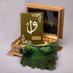 Ahşap Sandıklı Yeşil Kur’an-ı Kerim Seti