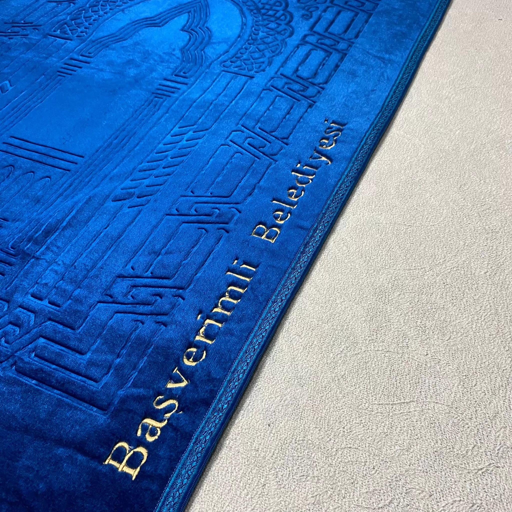 Özel İsimli Peluş Seccade (Lacivert)